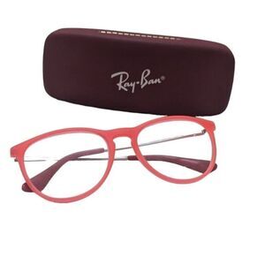 Ray Ban Jr RJ9060S 7009/6Q Pink‎ Round Girls Erica Glasses Frames Only 50-15 130